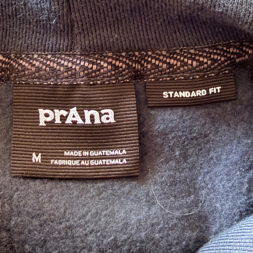 Prana Mens Born From The Experience Graphic Hoodie Navy Blue Gorpcore Sz Medium - Picture 4 of 8
